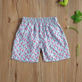 img 3 attached to 🩱 Boys' Swimwear: Flamingo Floral Bottoms for Toddlers