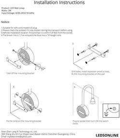 img 1 attached to Настенный светильник Reading Install AC85 265V