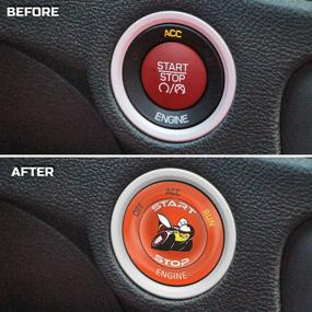 img 3 attached to 💪 Enhance Your Dodge Challenger Charger Scat Pack with ToolEpic Decal Accessories (2015-2021) - Engine Start Stop Button Overlay Sticker Emblem - Push to Start Button Go Mango Badge Cover - Ultimate Decal Upgrade!