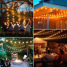 img 1 attached to 🌞 BRTLX Solar Outdoor String Lights: 100FT Shatterproof LED Patio Lights - Remote Controlled Waterproof Hanging Lights for Home Party Wedding Decor
