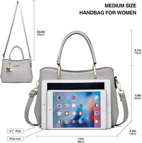 img 1 attached to 👜 Women's Purses Handbags Handle Satchel Shoulder Bags + Wallets