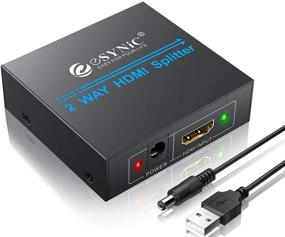 img 4 attached to eSynic 1x2 HDMI Splitter: Full HD 1080P 3D Amplifier Switch for HDTV PS3 PS4 DVD PC Blu-ray Player