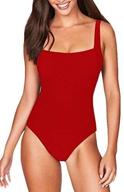 👙 cocoleggings women's high cut square neck cheeky one piece swimsuit bathing suit logo