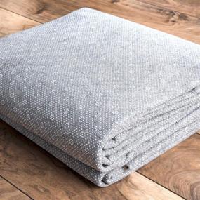 img 2 attached to 🧱 Enhance Your Floor's Safety and Comfort with the nuLOOM Ultra Premium Eco Friendly Non-Slip Felt Thick Rug Pad, 8' x 10', Grey