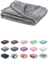 🍼 fuzzy blanket or fluffy blanket for baby: soft, warm, cozy coral fleece toddler, infant, or newborn receiving blanket - perfect for crib, stroller, travel, and decorative use (28wx40l, xs-flint gray) logo
