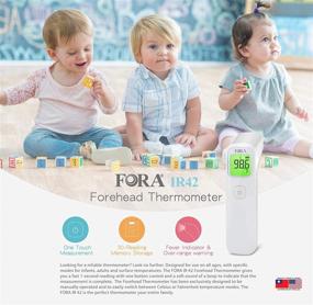 img 2 attached to 🌡️ FORA IR42: Medical Grade Non-Contact Forehead Thermometer with Fever Indicator for Baby and Adults - LCD Display for Medical Offices and Hospitals