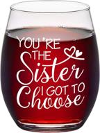 sister gift stemless galentines christmas logo