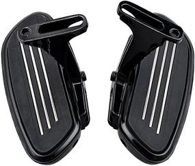 img 4 attached to Черные пассажирские подножки и кронштейн для монтажа Harley Touring Streamliner Style (совместимые с 1993-2020)