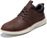 men's casual sneaker loafers: arkbird leather slip-on shoes logo