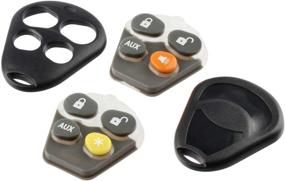 img 4 attached to 🐍 High-Quality Shell Case & Pad for Viper EZSDEI474V - 4 Button Key Fob Remote
