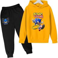 hoodie sweatpants velvet hedgehog 2 large boys' clothing in fashion hoodies & sweatshirts logo