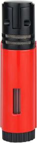 img 3 attached to 🔥 Enhanced Torch Lighters: Twin Jet Butane Torch Cigar Lighters with Punch Windproof Feature - Red (Gas Not Included)