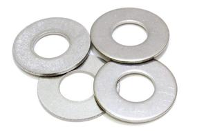 img 2 attached to 🔩 High-Quality 5/16" Stainless Flat Washers (100 Pack) - Optimal Size Selection, Trusted Brand: Bolt Dropper, 18-8 (304) Stainless Steel