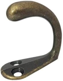 img 3 attached to QCAA Single Prong Hook Hanger - 25 Pack, Antique Brass Finish - Premium Zinc Die Cast Material