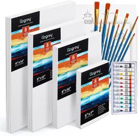 img 4 attached to UPGREY Painting Canvases Acrylic Watercolor Painting, Drawing & Art Supplies