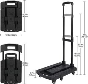 img 3 attached to Varbucamp Folding 440Lbs Телескопирование багажа