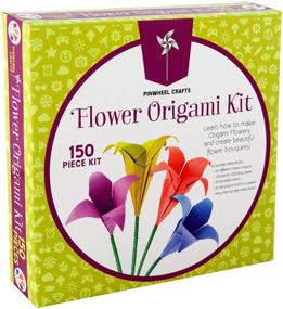 img 4 attached to 🌸 Origami Paper Folding Kit for Girls: Multi-Color Foldable Paper Sheets for Flower Crafts - Includes Decorative Charms & Accessories - Beginner, Intermediate & Advanced Levels - Craft Supplies Set with Instruction Book