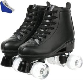 img 3 attached to 👟 Adjustable High Top Double Row Roller Skates for Women, Men, Boys, and Girls - Ideal for Outdoor and Indoor Use – Jessie Women's Roller Skates