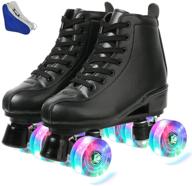 👟 adjustable high top double row roller skates for women, men, boys, and girls - ideal for outdoor and indoor use – jessie women's roller skates logo