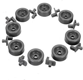 img 2 attached to 🔧 MAYITOP Dishwasher Roller Dishrack Wheel 8 Pack: Premium Replacement Kit for GE Profile Dishwashers - Compatible with Multiple Models - Easy Install (8 PCS)