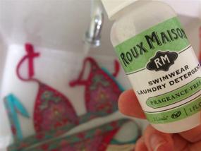 img 2 attached to Roux Maison Swimwear HE Liquid Laundry Detergent & Stain Remover, 8oz, Fragrance Free - All-Natural