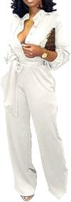 img 4 attached to Lantern Jumpsuits Straight Business Waistband Women's Clothing