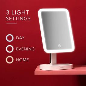 img 3 attached to 💄 Fancii LED Makeup Vanity Mirror: Enhance Your Beauty Routine with Adjustable Light Settings and Magnification - Aura