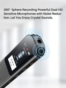 img 1 attached to 🎙️ Advanced 32GB Digital Voice Recorder with Built-in Speaker, MP3 Player, and Noise Reduction - Ideal for Lectures, Interviews, and Meetings