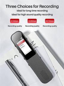 img 2 attached to 🎙️ Advanced 32GB Digital Voice Recorder with Built-in Speaker, MP3 Player, and Noise Reduction - Ideal for Lectures, Interviews, and Meetings