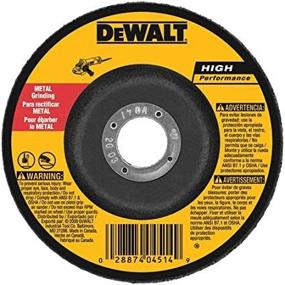 img 2 attached to ⚙️ DEWALT DW4624 General Purpose Metal Grinding Wheel - 6-inch by 1/4-inch - 1-Pack