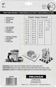 img 1 attached to The Hillman Group 847215 1-Inch White Die-Cut Letters/Numbers Kit: Organize with Precision!