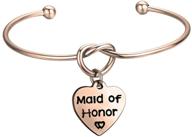 feelmem bridesmaid heart shaped bracelet personalized logo