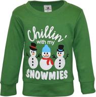 🎄 chillin snowmies christmas boys' sweaters – unique baby clothing logo