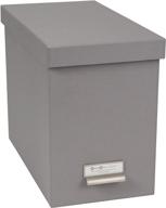 grey bigso john fiberboard label frame desktop file storage box, 10.2 x 7 x 13 in logo