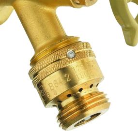 img 2 attached to 🚰 Homewerks Worldwide VACBFPZ4B Vacuum Breaker Hose Bib Backflow Preventer: Secure Your Water System with 3/4 Inch Brass Finish