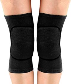 img 4 attached to 🧒 JUMISEE Kids Knee Pad: Anti-Slip, Flexible Elastic Knee Support for Sports