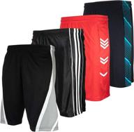 🏀 men's high energy long basketball shorts - 4 pack, sports, fitness, exercise, athletic performance логотип