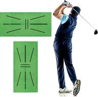 🏌️ nymph code golf training mat: enhance swing detection & batting skills with portable hitting mats for indoor use - ideal golf training aid for home/office/outdoor логотип