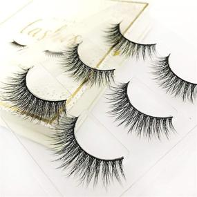 img 4 attached to The Book of Lashes: Volume 1 - Reusable Faux Eyelashes - Cruelty Free - 3 Pairs