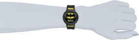 img 1 attached to BAT5041 Batman Watch for 🦇 Kids with Durable Black Rubber Band