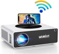 📽️ wimius k3 5g wifi projector: 4k native 1920x1080 led, 500&#34; display, 120 hz zoom, indoor/outdoor movie, bluetooth compatible logo