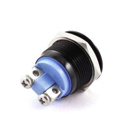 img 2 attached to 🔳 Yakamoz 19mm 3/4" Metal Momentary Push Button Switch 3A/250V AC SPST 1NO Industrial Car Switch - Black Shell for Enhanced SEO