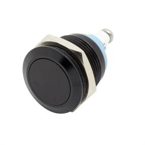 img 3 attached to 🔳 Yakamoz 19mm 3/4" Metal Momentary Push Button Switch 3A/250V AC SPST 1NO Industrial Car Switch - Black Shell for Enhanced SEO