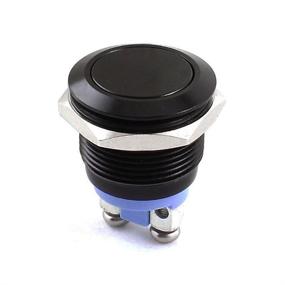 img 4 attached to 🔳 Yakamoz 19mm 3/4" Metal Momentary Push Button Switch 3A/250V AC SPST 1NO Industrial Car Switch - Black Shell for Enhanced SEO