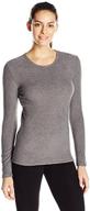 🌟 cozy and stretchy: cuddl duds women's fleecewear crew neck for ultimate comfort logo