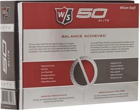 img 2 attached to 🏌️ Wilson Golf Staff Fifty Elite Golf Balls: Premium Quality Dozen Slide Pack in White - WGWP17002