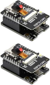 img 4 attached to 📷 2PCS ESP32-CAM-MB - Aideepen WiFi Bluetooth плата с модулем камеры OV2640 2 МП, ESP32-CAM-MB Micro USB в последовательный порт CH340G, двойной режим для Arduino