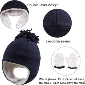 img 3 attached to Trapper Tassel Pompom Earflap Toddler Boys' Accessories at Cold Weather