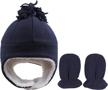trapper tassel pompom earflap toddler boys' accessories at cold weather logo