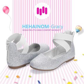 img 3 attached to 🩰 Little Girl's Elastic Ballet Flats: Hehainom Toddler Shoes